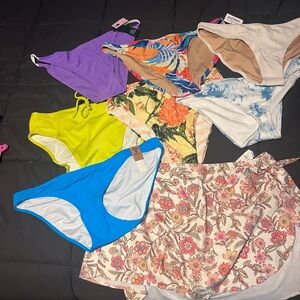 LOT OF 8 NEW WITH TAGS NEVER WORN SWIM BOTTOMS